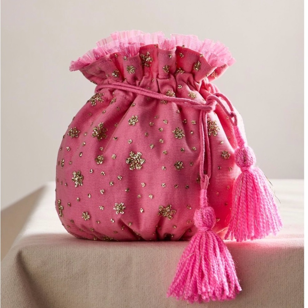 Free people seasons sparkle mini gift sack